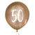 Елегантни Балони Хром Злато за 50-ти Рожден Ден