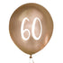 Елегантни Балони Хром Злато за 60-ти Рожден Ден