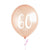 Украса с Балони за 60-ти Рожден Ден / Юбилей - Изненада за 60-ти Рожден Ден - Балони за 60-ти Рожден ден в розово злато - Emotions Factory