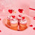 Украса за торта Топери за Мъфини Сърца - Елегантни Клечки за Хапки Червени Сърца - Купи Онлайн