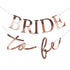 Красив Надпис в Розово Злато "Bride To Be"