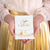 Парти Аксесоари-Красива Бяла Картичка с Златни Елементи и Надпис 