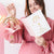 Поздравителна Картичка за Бебе Момиче с Висяща Декорация - Добре Дошло Бебе - Картичка с щъркел за бебе
