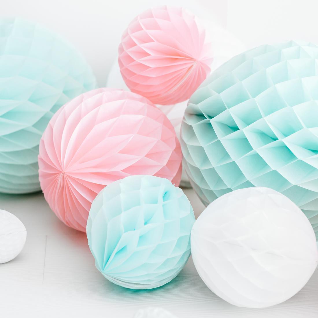 Paper Honeycomb Ball, mint green
