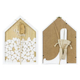 Wooden Wishes Frame with White Hearts
