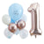 Комплект от балони за първи рожден ден на момче - Комплект балони One Today в синьо