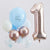 Комплект от балони за първи рожден ден на момче - Комплект балони One Today в синьо