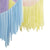 Парти украса за фон- Многоцветна завеса от ленти в пастелени цветове- Emotions Factory