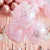 Украса с Балони | Розови Балони с Розово-Златни Конфети I Emotions Factory
