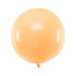 Огромен Латексов Балон Цвят Праскова - 60см