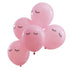 Розови Латексови Балони със Спящи Очички (10бр./оп.)