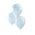 Страхотни Прозрачни Балони със Сини Конфети