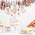 Украса за Торта - Топер за Торта с Малки Балончета с Розово Златни Конфети - Emotions Factory