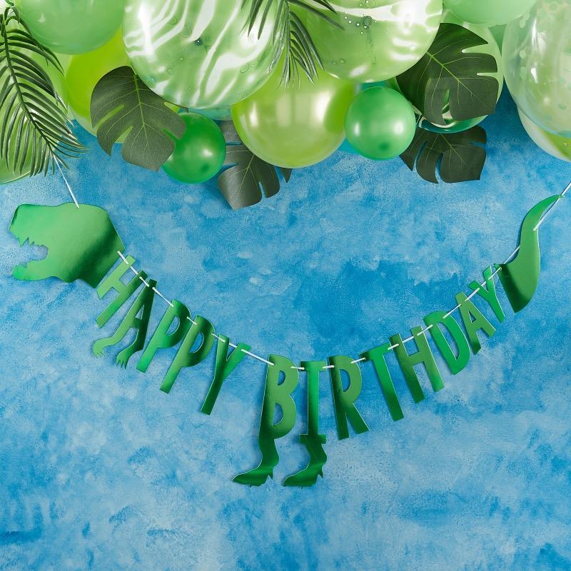 Парти Артикули | Банер Динозаври "Happy Birthday" I Emotions Factory