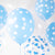 Прозрачни Латексови Балони на Светло Сини Сърца