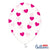 Украса с Балони Онлайн - Прозрачни Балони със Сърца Цвят Циклама - Украса за Рожден Ден - Emotions Factory