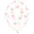 Прозрачни Латексови Балони на Розови Сърца