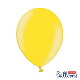 Latex Balloons, yellow metallic (10pcs/pack)
