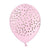 Пастелно Розови Балони на Златни Точки (6 бр./оп.)