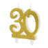 Елегантнa Свещ Цифра за Торта за 30-ти Рожден Ден