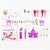 Украса за Детски Рожден Ден на Момиче Онлайн - Парти Комплект за Детски Рожден Ден на Момиче Парти Принцеса - Парти за Момиче в Розови Нюанси на тема Принцеса - Emotions Factory