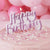 Украса за Торта - Украса за Рожден ден - Бляскава Свещ с Розов Брокат Happy Birthday за Рожден ден - Уникална Свещ за Рожден ден - Emotions Factory