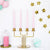 Украса за маса-Свещи за декорация-Дълги свещи в розов цвят-Emotions Factory
