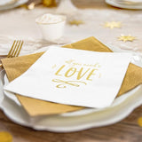 Three-ply Napkins "All you need is love" (20 pcs/pack)