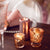 Стилни Свещници и Свещи за Декорация - Стилен Свещник в Розово Злато за Украса на Маса - Emotions Factory