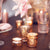 Стилни Свещници и Свещи за Декорация - Стилен Свещник в Розово Злато за Украса на Маса - Emotions Factory