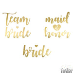 Моминско Парти | Татуировки в Златно "Team Bride"I Emotions Factory