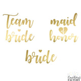 Моминско Парти | Татуировки в Златно "Team Bride"I Emotions Factory