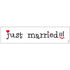 Забавeн Надпис за Кола за Сватба "Just Married"