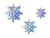 Коледна Украса Холограмни Снежинки - Комплект от Украса за Коледа Холограмни Снежинки