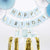 Парти Украса за Рожден ден с Надпис Happy Birthday - Светло Син Банер за Рожден Ден Кръщене Фотосесия Парти за Момче Emotion's Factory